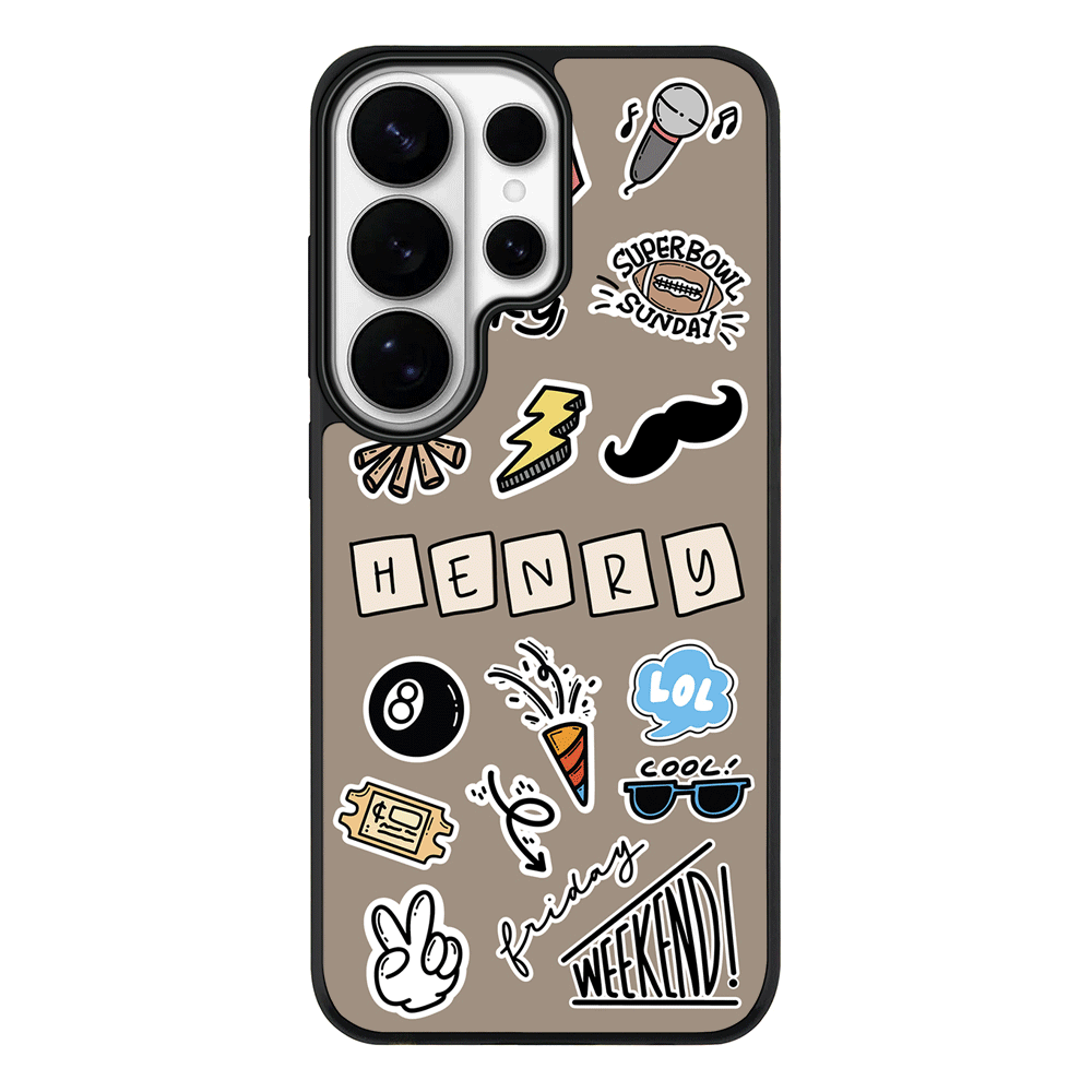 Samsung Galaxy S26 Ultra / Rugged MagSafe Personalized Name Lucky Guy Sticker, Phone Case - Samsung S Series - Stylizedd.com