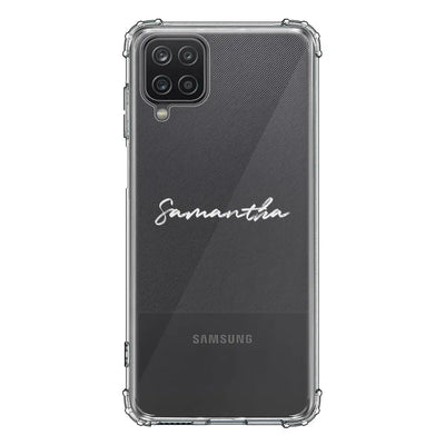 Samsung Galaxy A12 / M12 4G / Clear Classic Custom Text, My Name Phone Case - Samsung A Series - Stylizedd.com