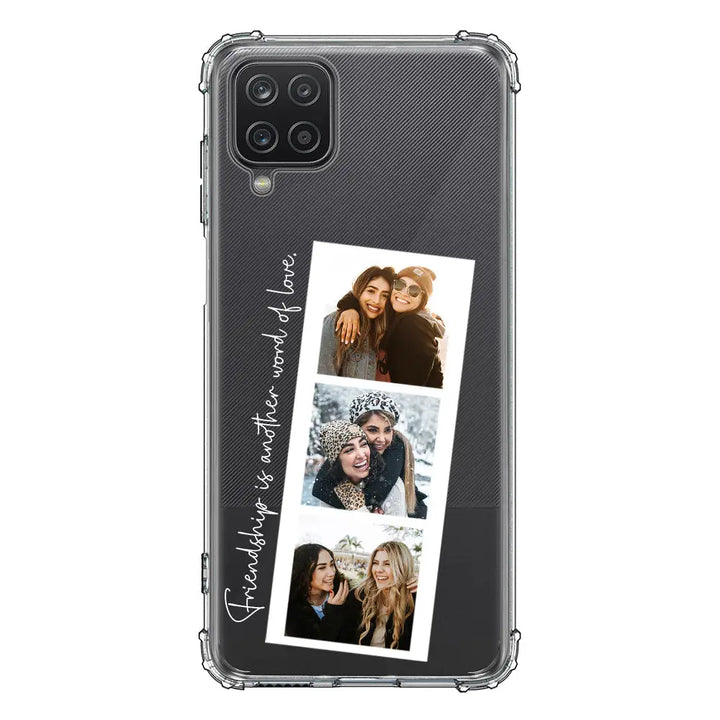 Samsung Galaxy A12 / M12 4G / Clear Classic Phone Case Custom Photo Strip Polaroid Style, Phone Case - Samsung A Series - Stylizedd