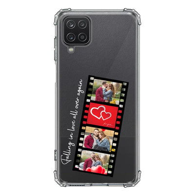 Samsung Galaxy A12 / M12 4G / Clear Classic Phone Case Custom Valentine Photo Film Strips, Phone Case - Samsung A Series - Stylizedd