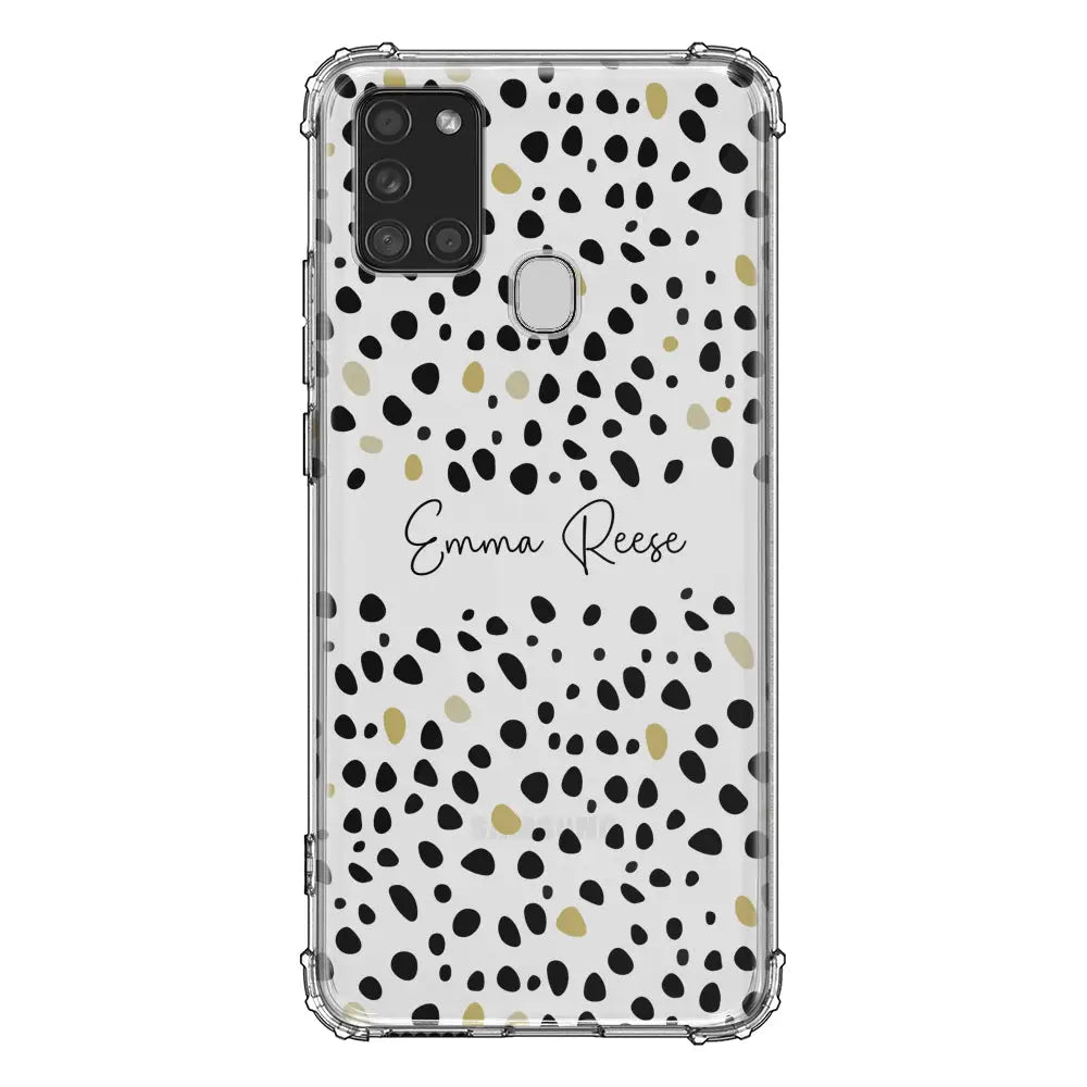 Samsung Galaxy A21S / Clear Classic Phone Case Pebble Multi Color Custom Text, My Name Phone Case - Samsung A Series - Stylizedd