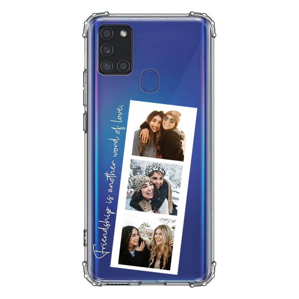 Samsung Galaxy A21S / Clear Classic Phone Case Custom Photo Strip Polaroid Style, Phone Case - Samsung A Series - Stylizedd