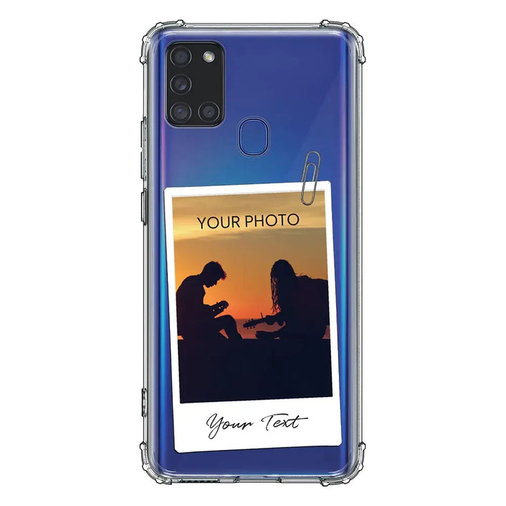 Samsung Galaxy A21S / Clear Classic Phone Case Polaroid Photo Phone Case - Samsung A Series - Stylizedd