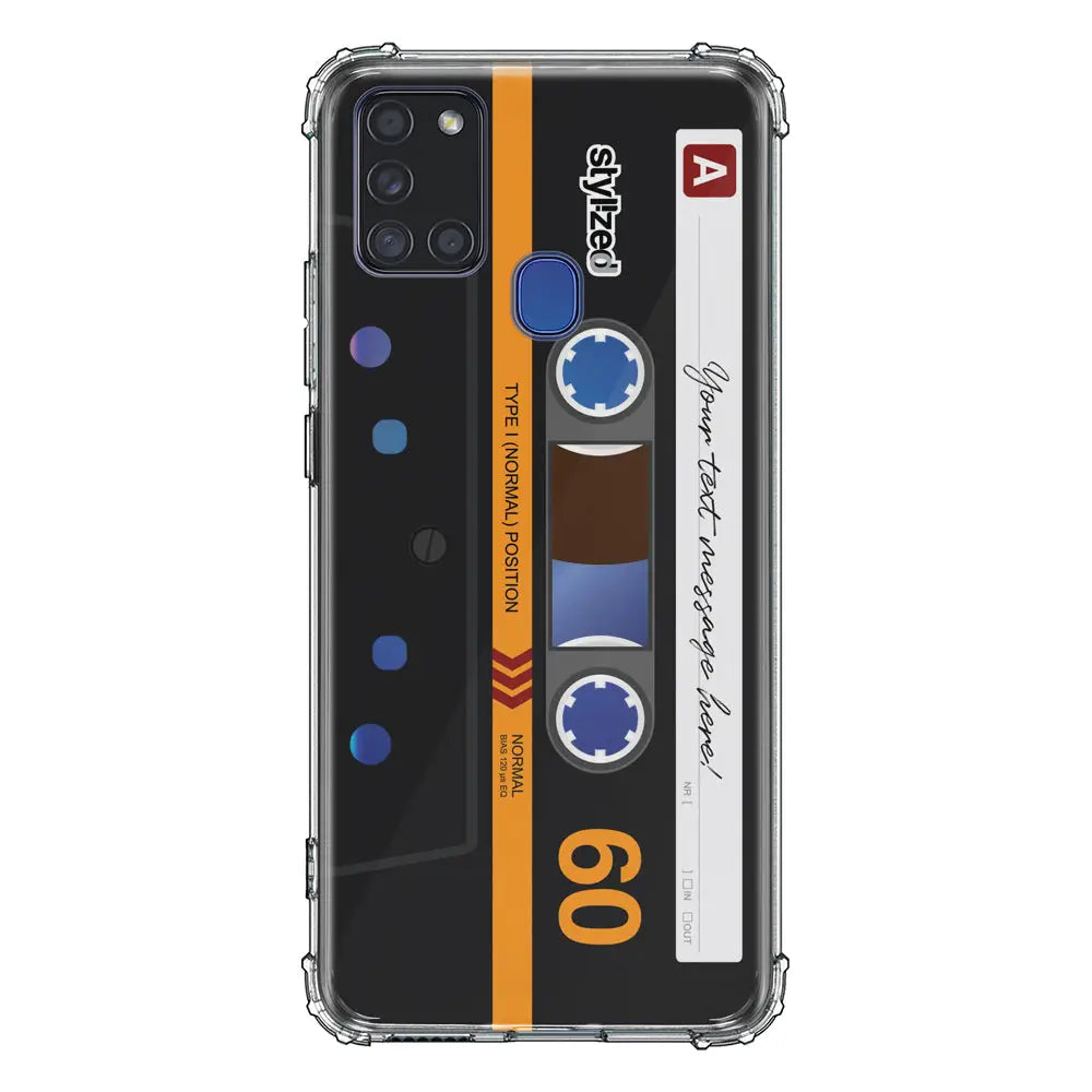 Samsung Galaxy A21S / Clear Classic Custom Retro Cassette Tape Phone Case - Samsung A Series - Stylizedd.com