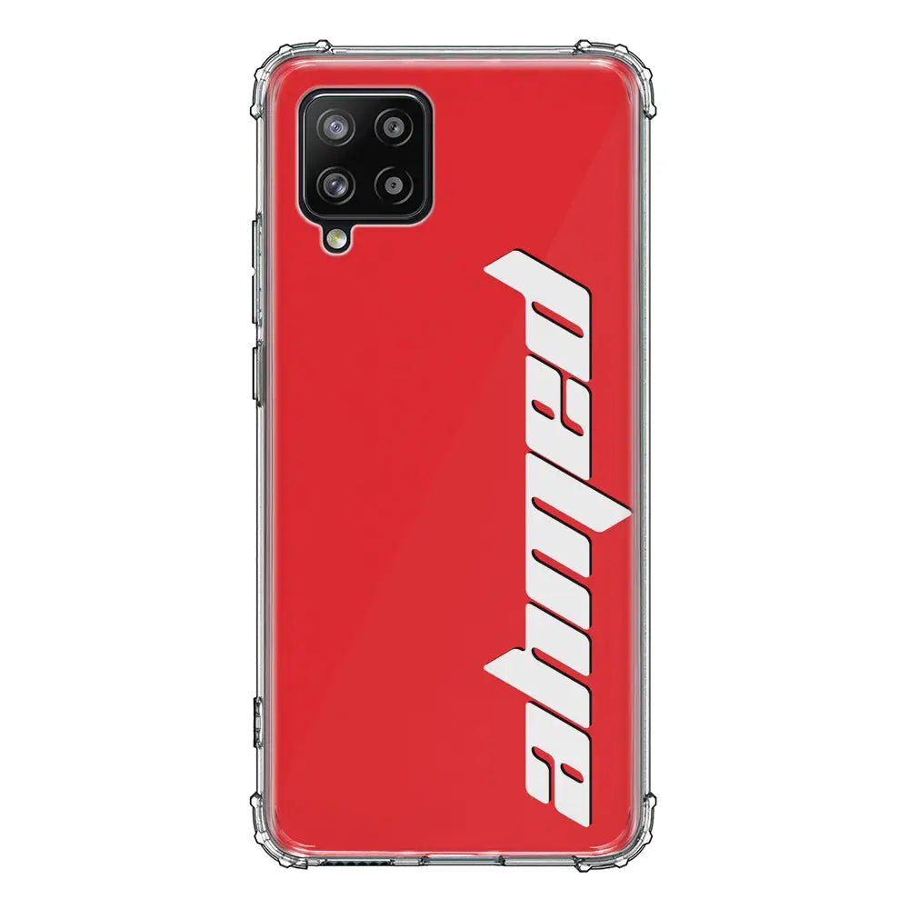 Samsung Galaxy A42 5G / Clear Classic Custom Text, Vertical Name Phone Case - Samsung A Series - Stylizedd.com