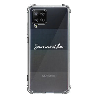 Samsung Galaxy A42 5G / Clear Classic Custom Text, My Name Phone Case - Samsung A Series - Stylizedd.com