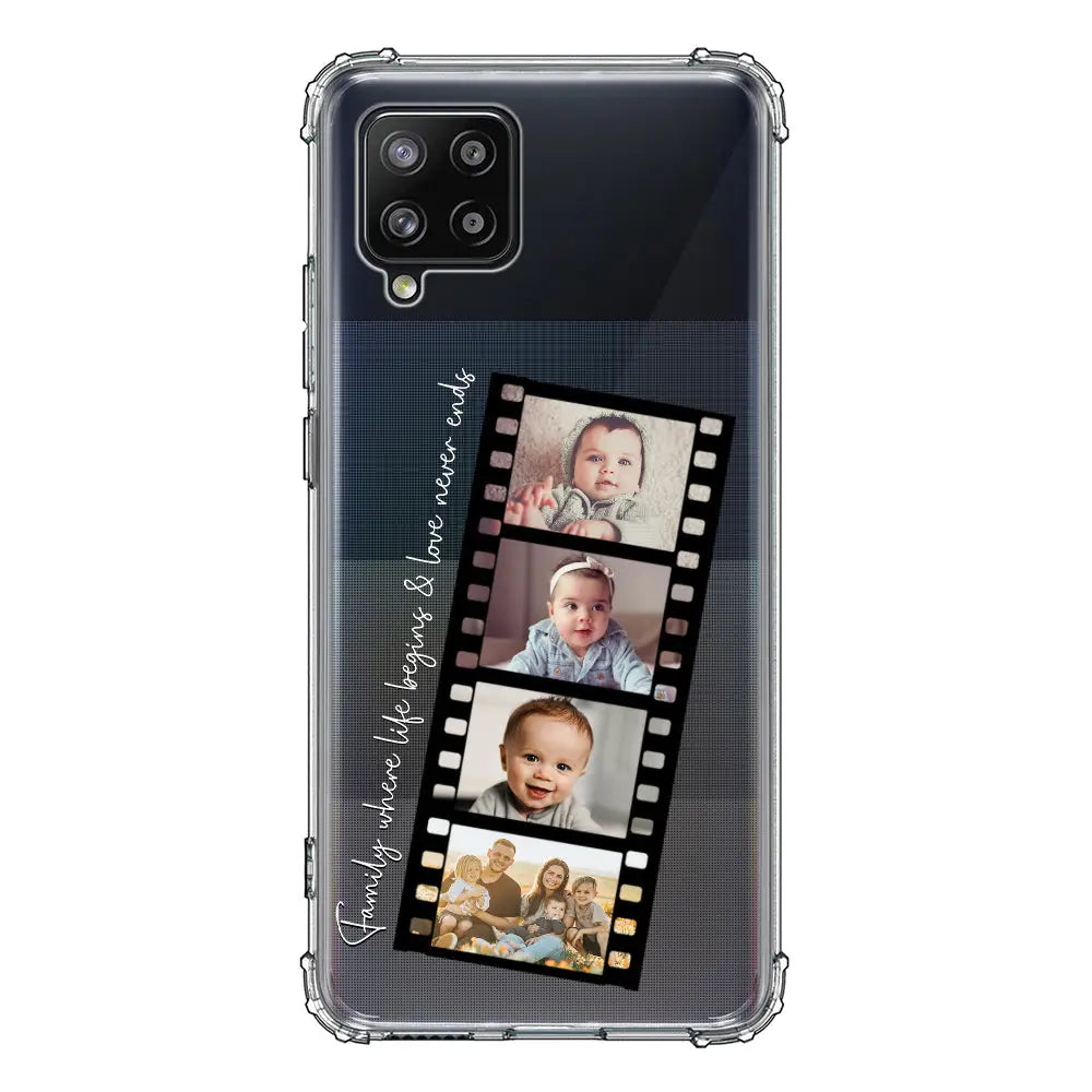 Samsung Galaxy A42 5G / Clear Classic Phone Case Custom Film Strips Personalised Movie Strip, Phone Case - Samsung A Series - Stylizedd