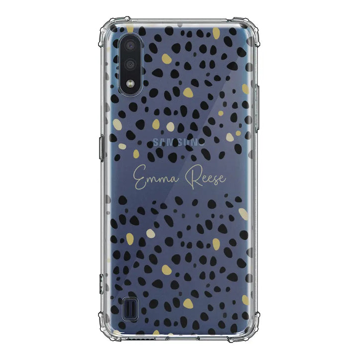 Samsung Galaxy M01 / Clear Classic Phone Case Pebble Multi Color Custom Text, My Name Phone Case - Samsung M Series - Stylizedd