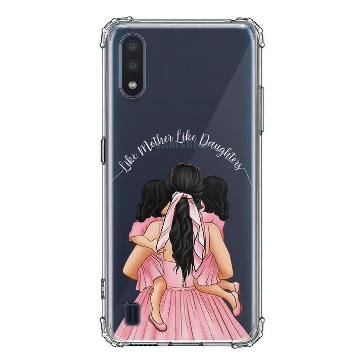 Samsung Galaxy M01 / Clear Classic Phone Case Mother 2 daughters Custom Clipart, Text Phone Case - Samsung M Series - Stylizedd