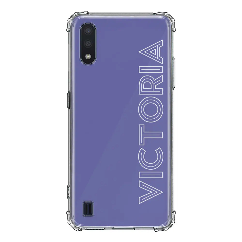Samsung Galaxy M01 / Clear Classic Personalized Name, Custom Phone Case, Stylizedd.com in Dubai Sharjah UAE UK  
