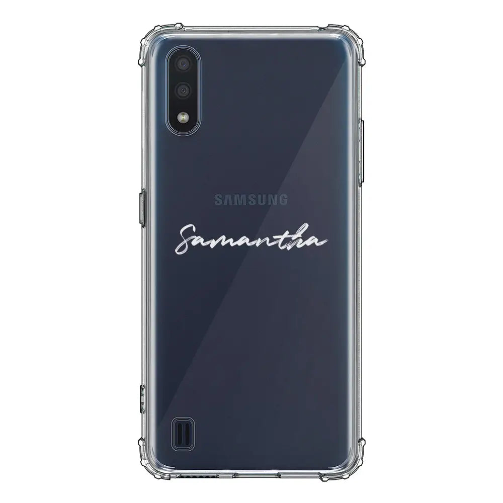 Samsung Galaxy M01 / Clear Classic Phone Case Custom Text, My Name Phone Case - Samsung M Series - Stylizedd