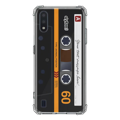 Samsung Galaxy M01 / Clear Classic Custom Retro Cassette Tape Phone Case, Stylizedd.com in Dubai Sharjah UAE UK  