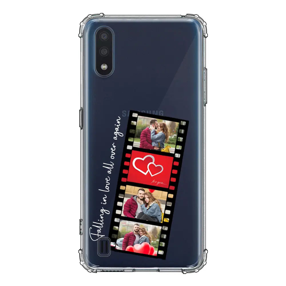 Samsung Galaxy M01 / Clear Classic Phone Case Custom Valentine Photo Film Strips, Phone Case - Samsung M Series - Stylizedd