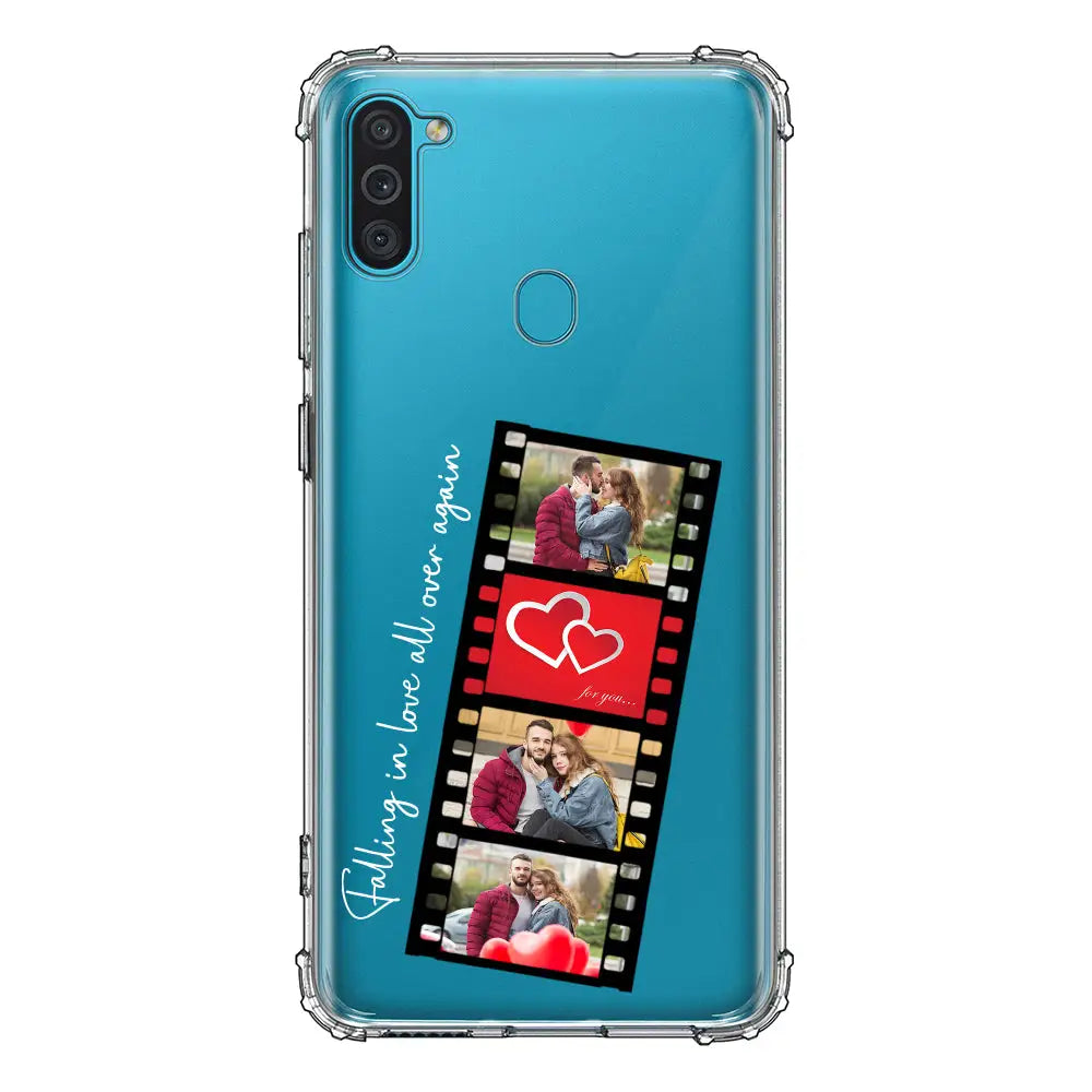 Samsung Galaxy M11 / Clear Classic Phone Case Custom Valentine Photo Film Strips, Phone Case - Samsung M Series - Stylizedd