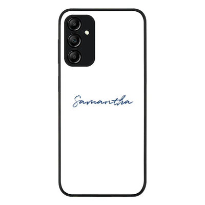 Custom Text My Name Phone Case - Samsung M Series - Galaxy M14 5G / Rugged Black - Stylizedd