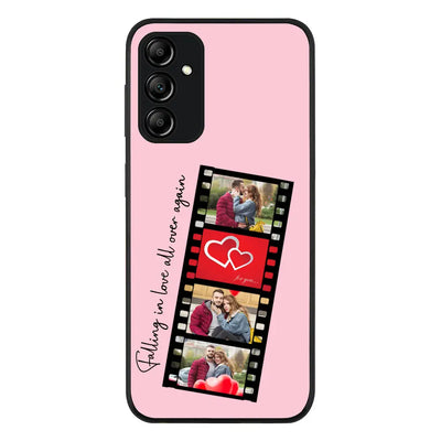 Samsung Galaxy M14 5G / Rugged Black Phone Case Custom Valentine Photo Film Strips, Phone Case - Samsung M Series - Stylizedd