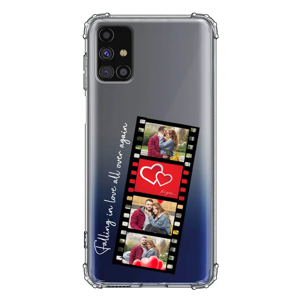 Samsung Galaxy M31S / Clear Classic Phone Case Custom Valentine Photo Film Strips, Phone Case - Samsung M Series - Stylizedd