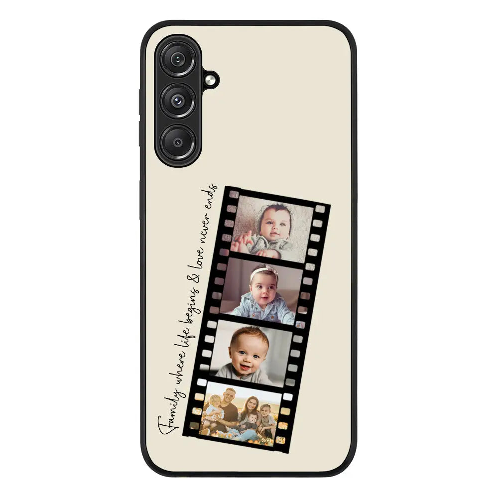 Samsung Galaxy M34 5G / Rugged Black Phone Case Custom Film Strips Personalised Movie Strip, Phone Case - Samsung M Series - Stylizedd
