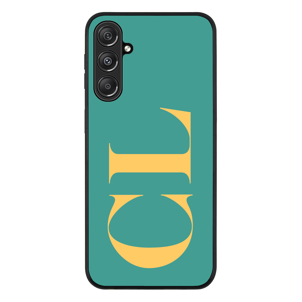 Personalized Monogram Large Initial 3D Shadow Text Phone Case - Samsung M Series - Galaxy M34 5G /
