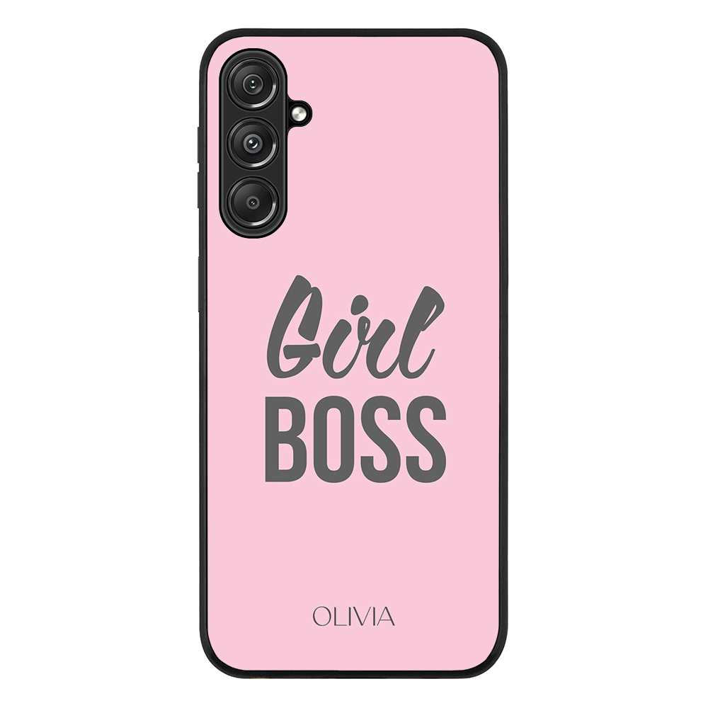 Samsung Galaxy M34 5G / Rugged Black Personalized Name Girl Boss, Phone Case - Samsung M Series - Stylizedd.com