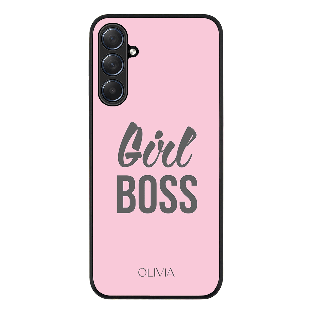 Samsung Galaxy M54 5G / Rugged Black Personalized Name Girl Boss, Phone Case - Samsung M Series - Stylizedd.com