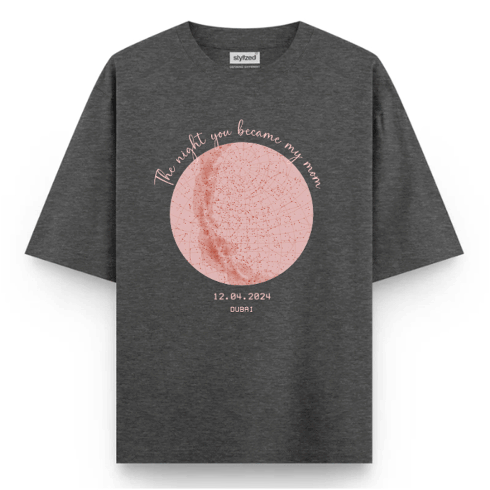 Custom The Night We Met T-shirt - Oversize - Charcoal Grey / XS - T-Shirt