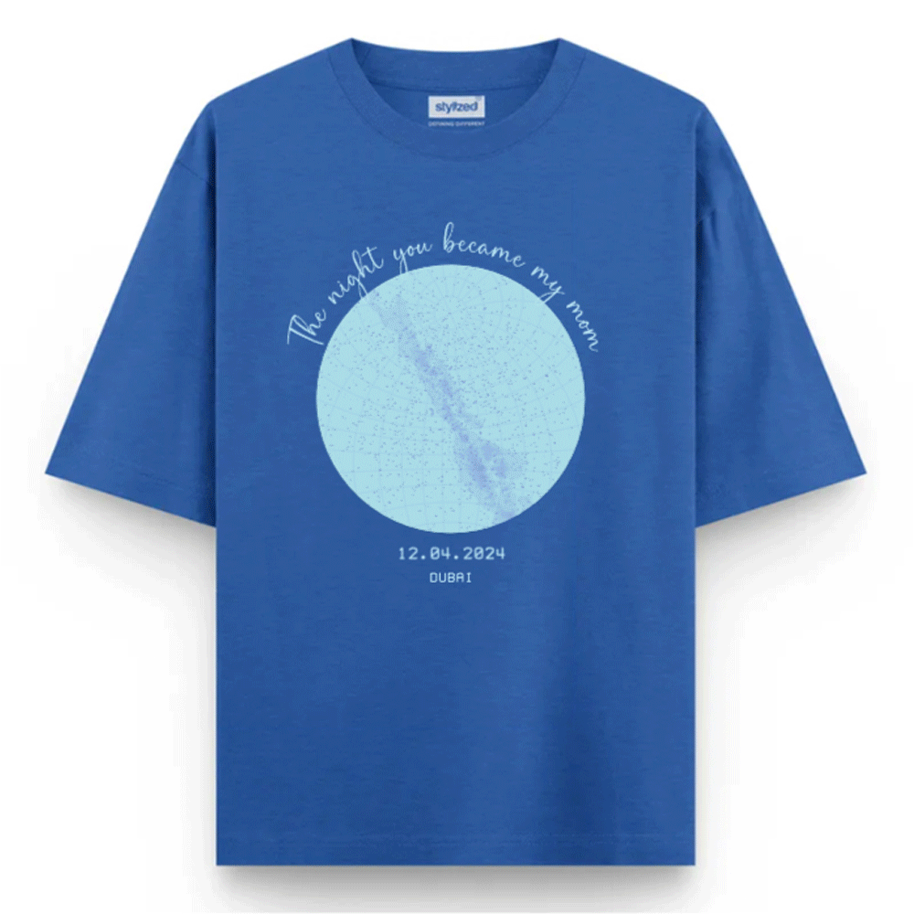 Custom The Night We Met T-shirt - Oversize - Royal Blue / XS - T-Shirt