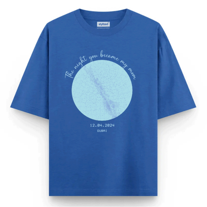 Custom The Night We Met T-shirt - Oversize - Royal Blue / XS - T-Shirt