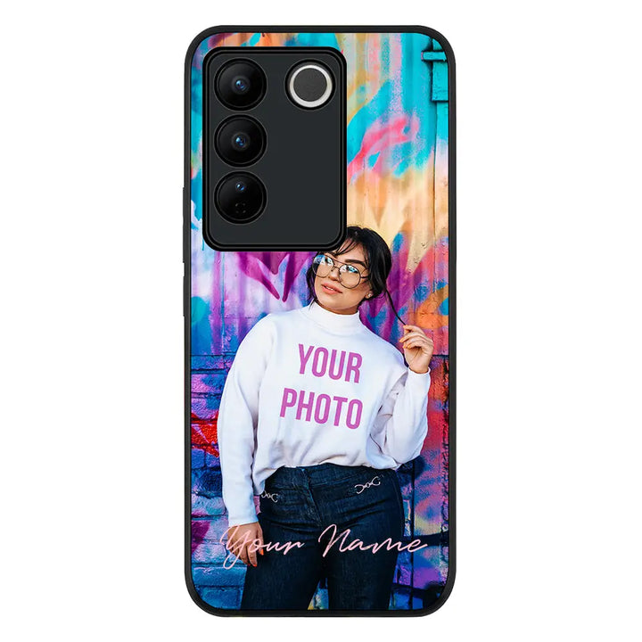 Vivo V27 / Vivo V27 Pro / Vivo S16 / Rugged Black Custom Photo, My Style Phone Case - Vivo - Stylizedd.com