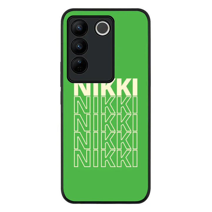 Vivo V27 / Vivo V27 Pro / Vivo S16 / Rugged Black Repeated Monogram Phone Case - Vivo - Stylizedd.com
