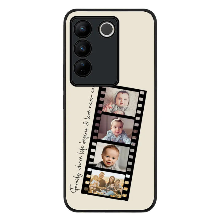 Vivo V27 / Vivo V27 Pro / Vivo S16 / Rugged Black Phone Case Custom Film Strips Personalised Movie Strip, Phone Case - Vivo - Stylizedd