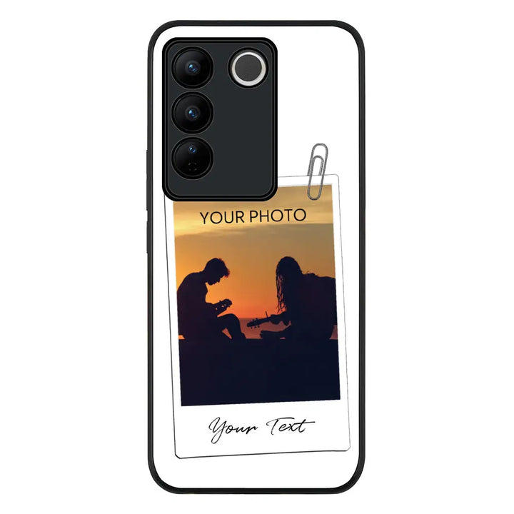 Vivo V27 / Vivo V27 Pro / Vivo S16 / Rugged Black Phone Case Polaroid Photo Phone Case - Vivo - Stylizedd