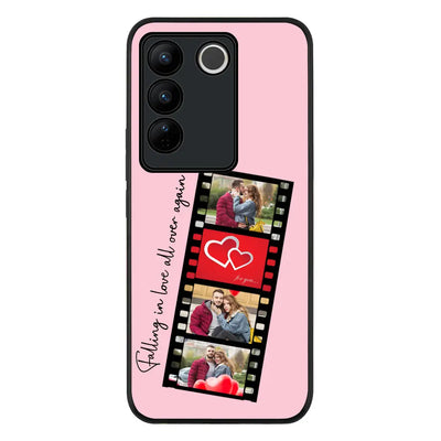 Vivo V27 / Vivo V27 Pro / Vivo S16 / Rugged Black Phone Case Custom Valentine Photo Film Strips, Phone Case - Vivo - Stylizedd