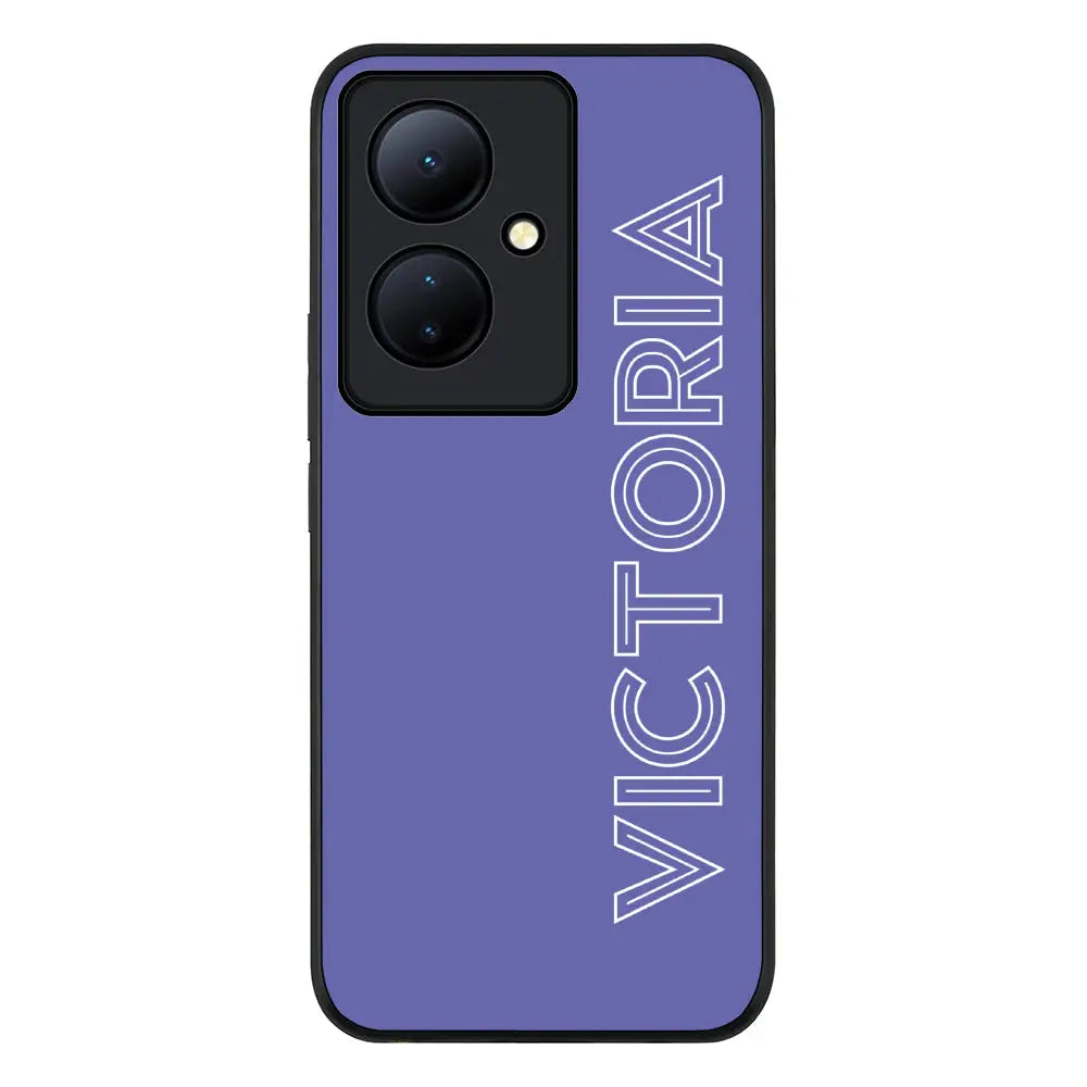Personalized Name Custom Phone Case - Vivo - V29 Lite / Rugged Black - Stylizedd