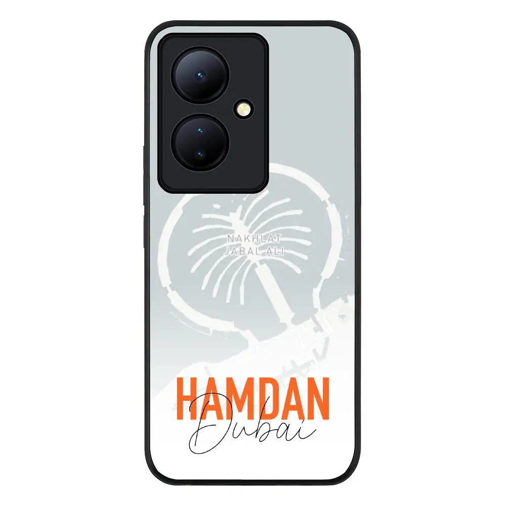 Vivo V29 Lite / Rugged Black Personalized Location Map & Name, Phone Case - Vivo - Stylizedd.com