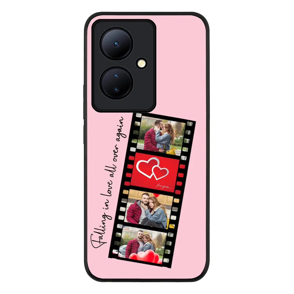 Vivo V29 Lite / Rugged Black Custom Valentine Photo Film Strips, Phone Case - Vivo - Stylizedd.com