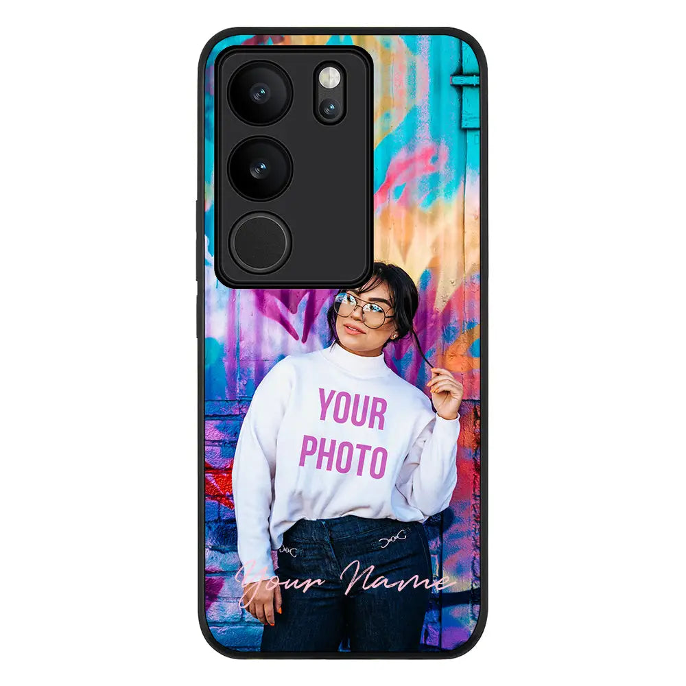 Vivo Y28s 5G / Y18 4G / Y03 4G / Rugged Black Custom Photo, My Style Phone Case - Vivo - Stylizedd.com