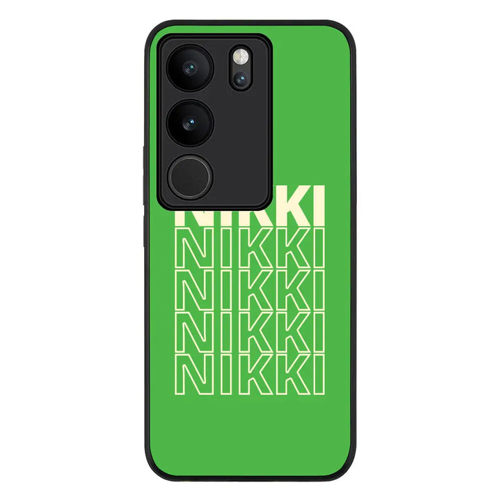 Vivo V29 / Vivo V29 Pro / Vivo S17 / Rugged Black Repeated Monogram Phone Case - Vivo - Stylizedd.com