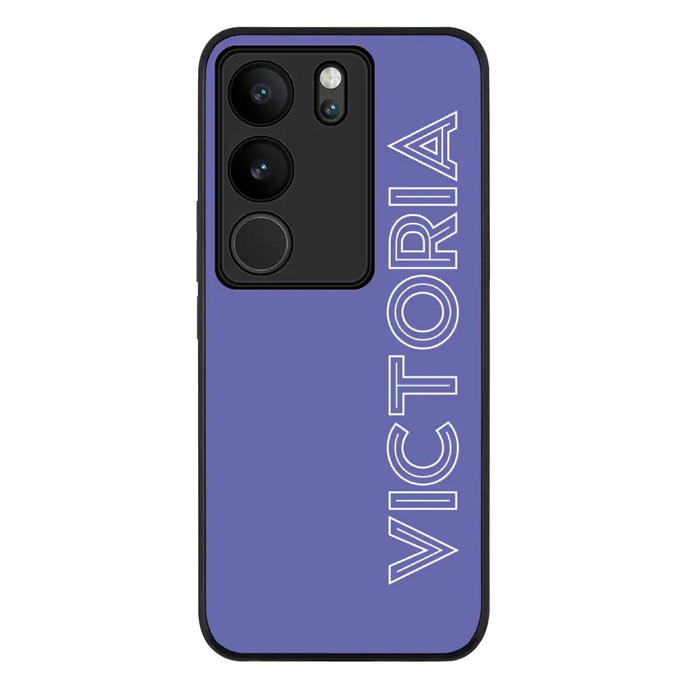 Vivo V29 / Vivo V29 Pro / Vivo S17 / Rugged Black Personalized Name, Custom Phone Case - Vivo - Stylizedd.com