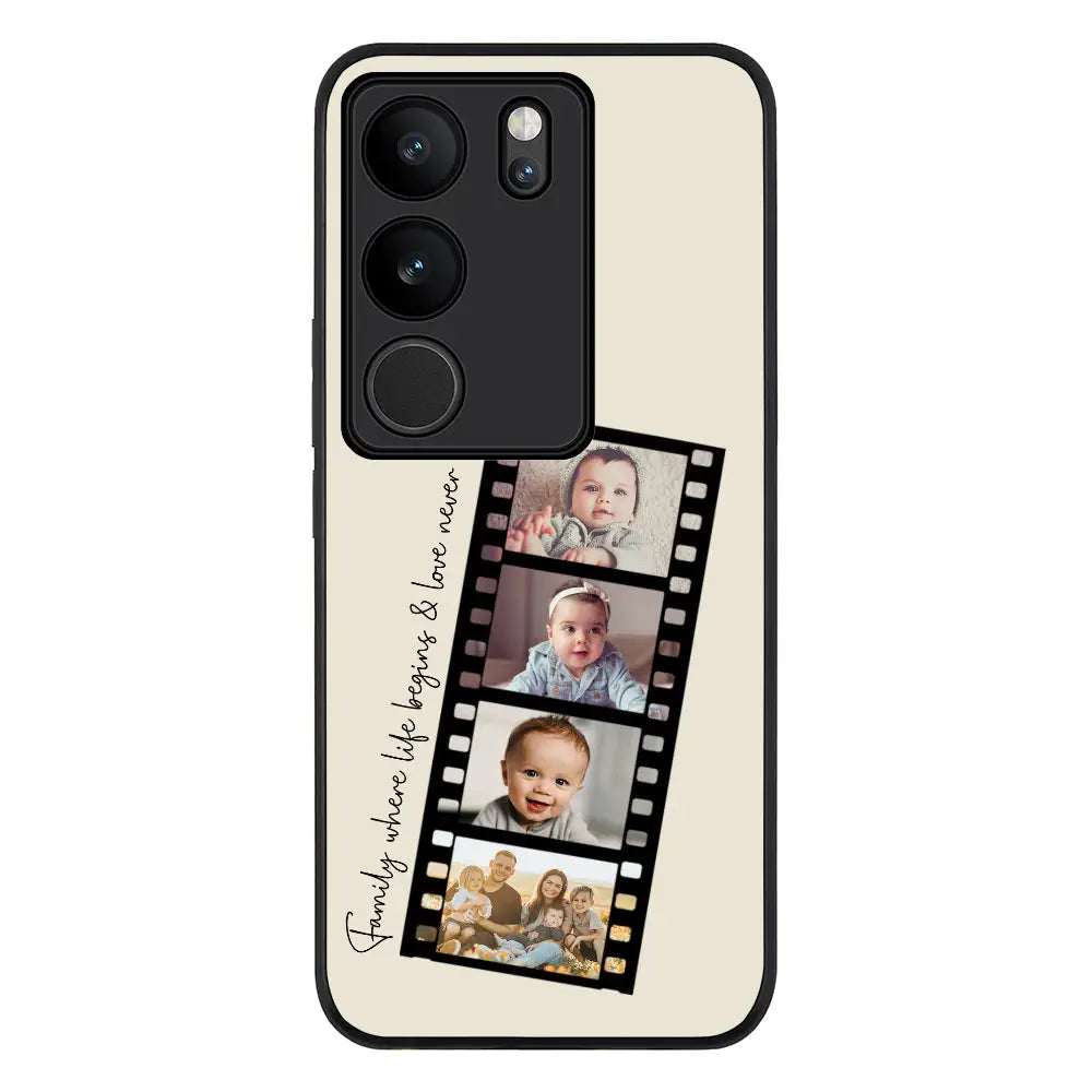 Vivo V29 / Vivo V29 Pro / Vivo S17 / Rugged Black Phone Case Custom Film Strips Personalised Movie Strip, Phone Case - Vivo - Stylizedd