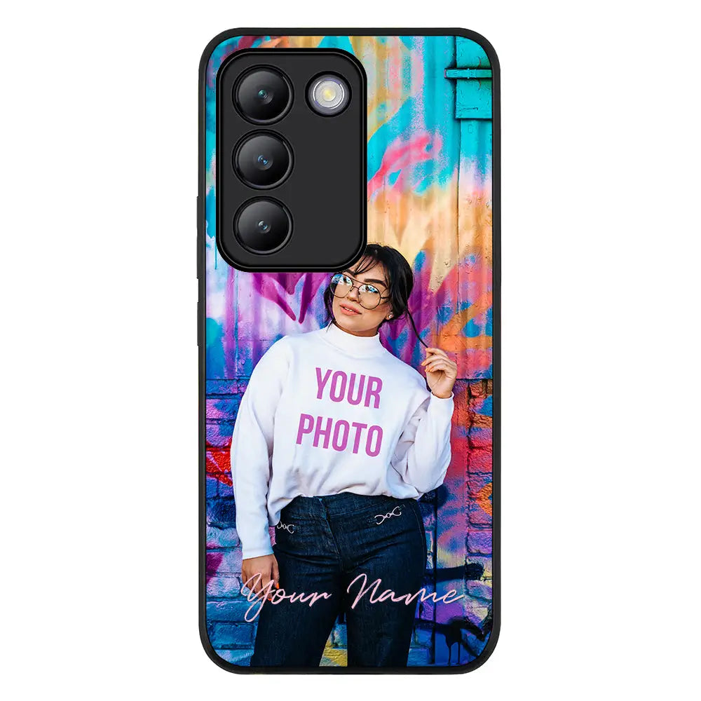 Vivo V30e / Rugged Black Custom Photo, My Style Phone Case - Vivo - Stylizedd.com