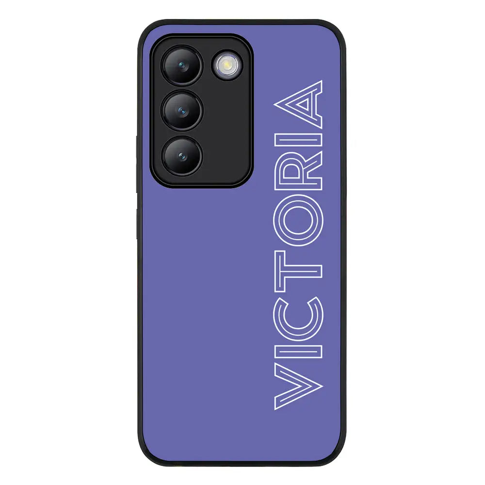 Personalized Name Custom Phone Case - Vivo - V30 Lite / Rugged Black - Stylizedd