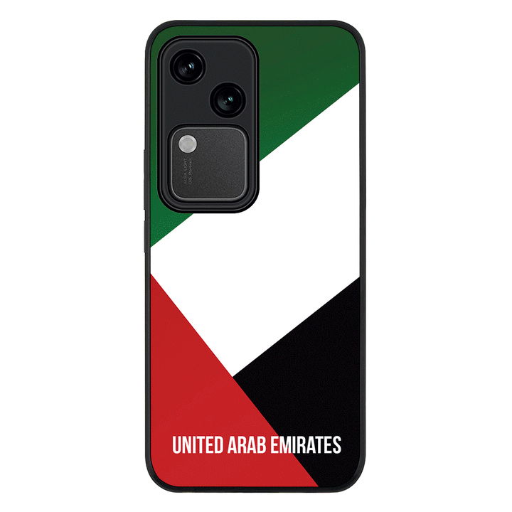 Vivo V30 / Rugged Black Personalized UAE United Arab Emirates, Phone Case - Vivo - Stylizedd.com