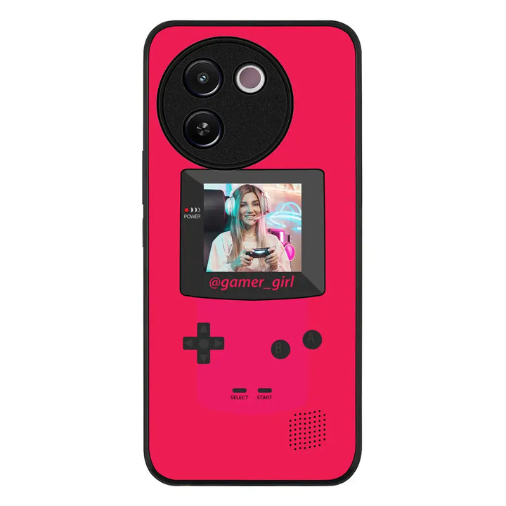 Vivo V30e / Rugged Black Customized Retro Game Console, Phone case - Vivo - Stylizedd.com