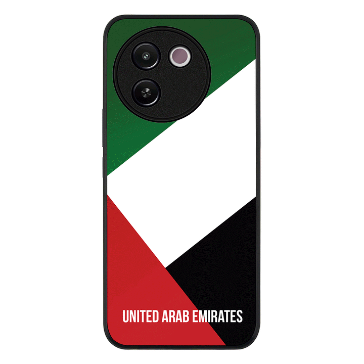 Vivo V30e / Rugged Black Personalized UAE United Arab Emirates, Phone Case - Vivo - Stylizedd.com