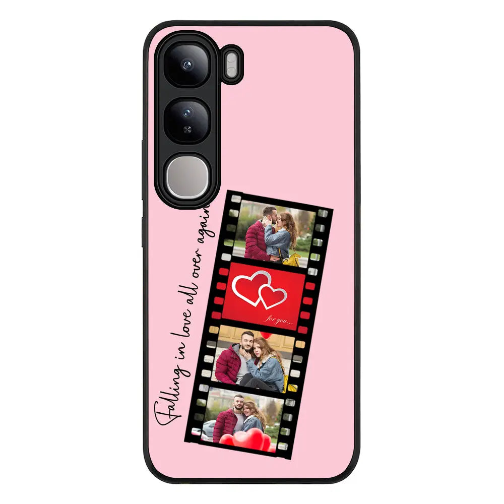 Vivo V40 Lite / Rugged Black Custom Valentine Photo Film Strips, Phone Case - Vivo - Stylizedd.com