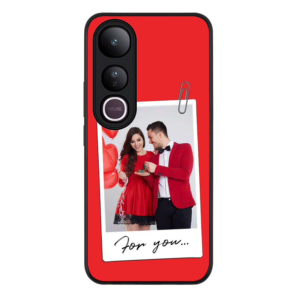 Personalized Polaroid Photo Valentine Phone Case - Vivo - V50 Lite / Rugged Black - Stylizedd