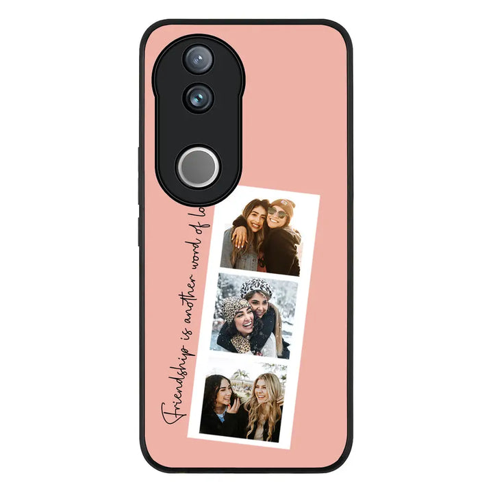 Custom Photo Strip Polaroid Style Phone Case - Vivo - V50 / V50e / Rugged Black - Stylizedd