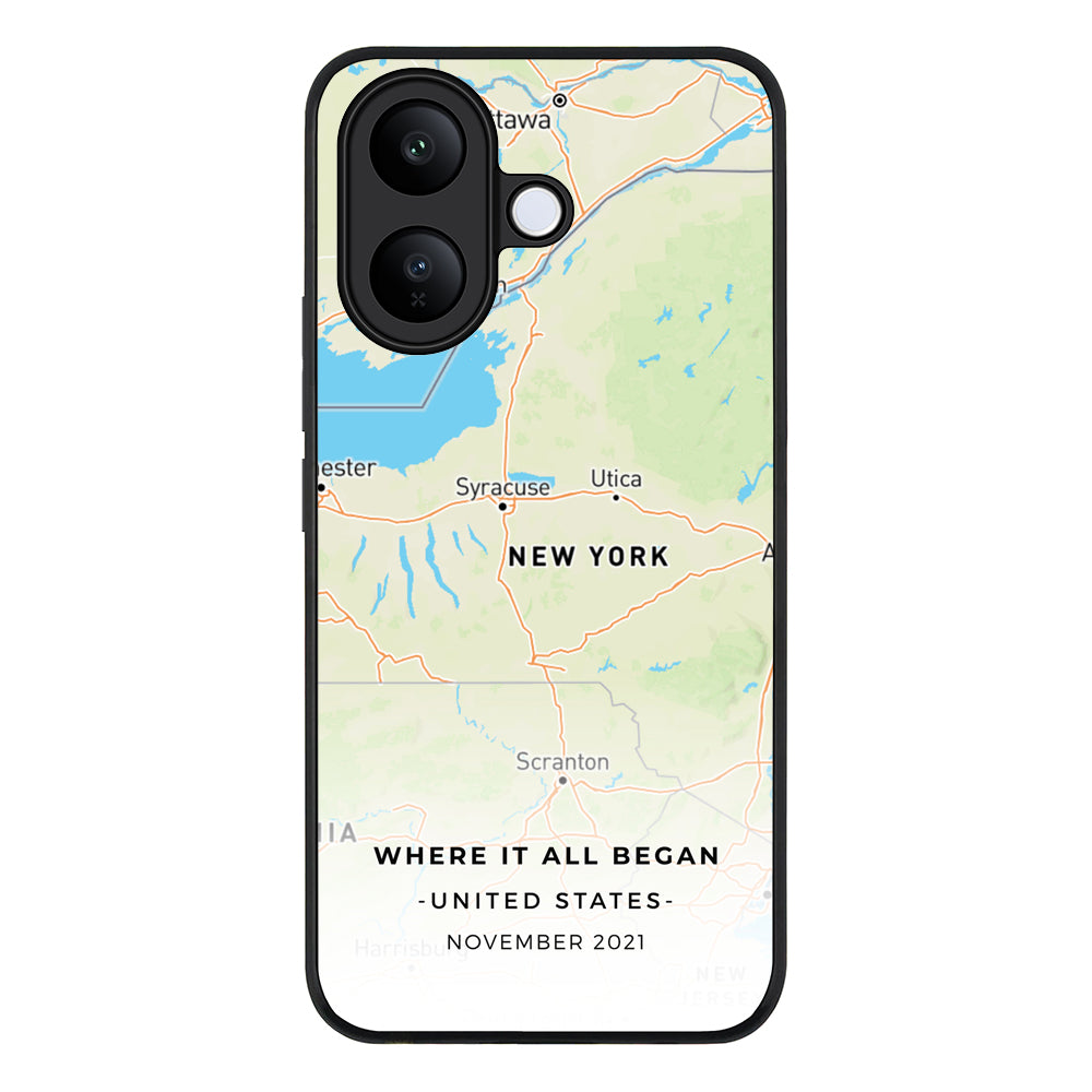 Personalized map, Phone Case - Vivo
