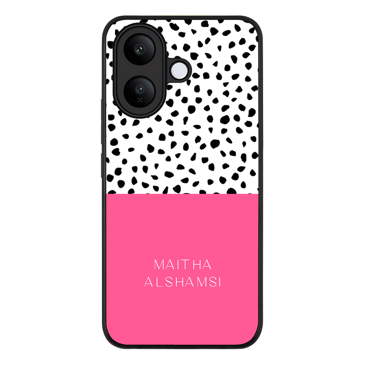 Personalized Text Colorful Spotted Dotted, Phone Case - Vivo